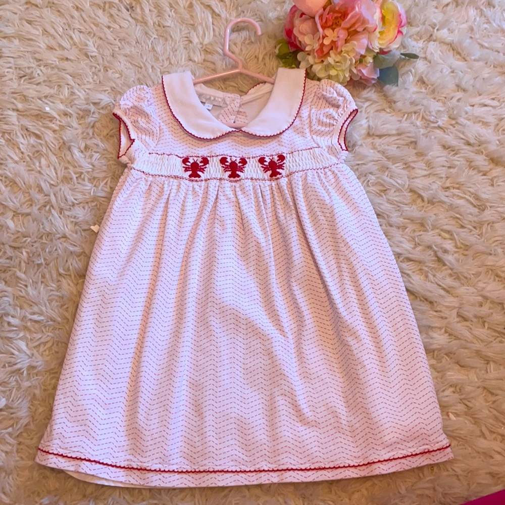 EUC Magnolia Baby Lobster smocked dress
